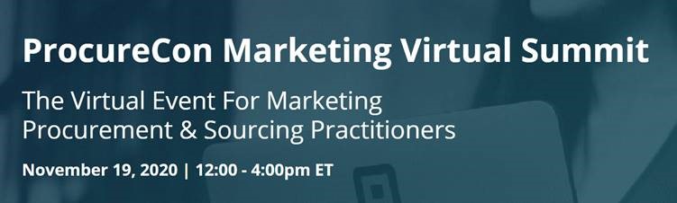 ProcureCon Marketing Virtual Summit, 19 Nov 2020